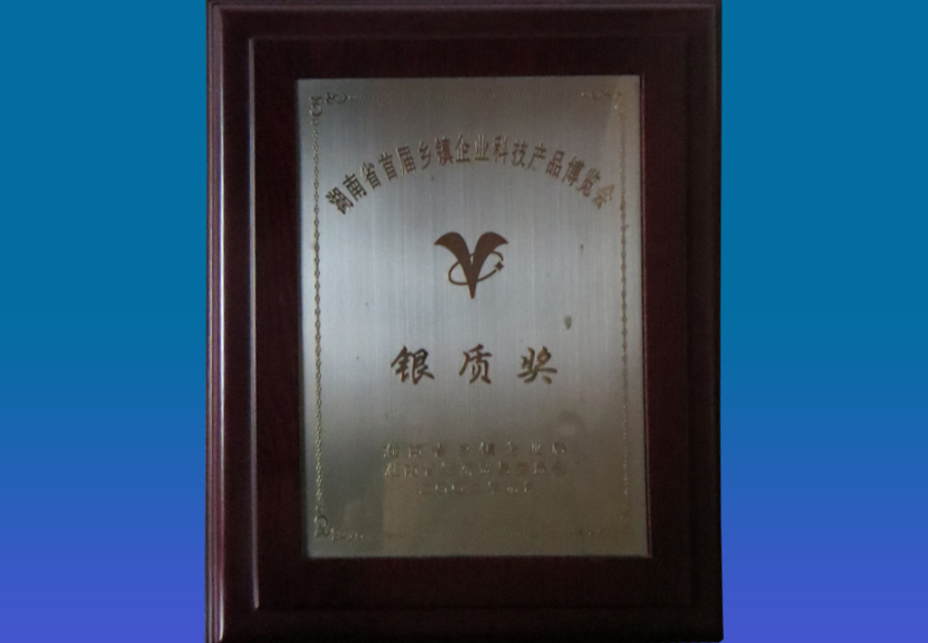 湖南省首届乡镇企业博览会银质奖